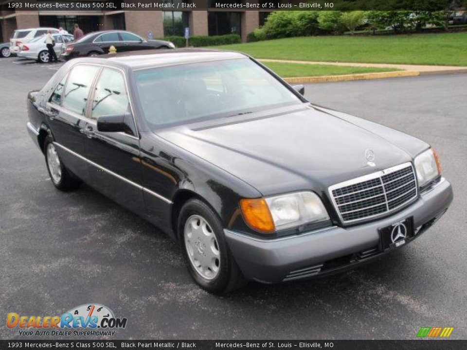 1993 Mercedes-Benz S Class 500 SEL Black Pearl Metallic / Black Photo #21