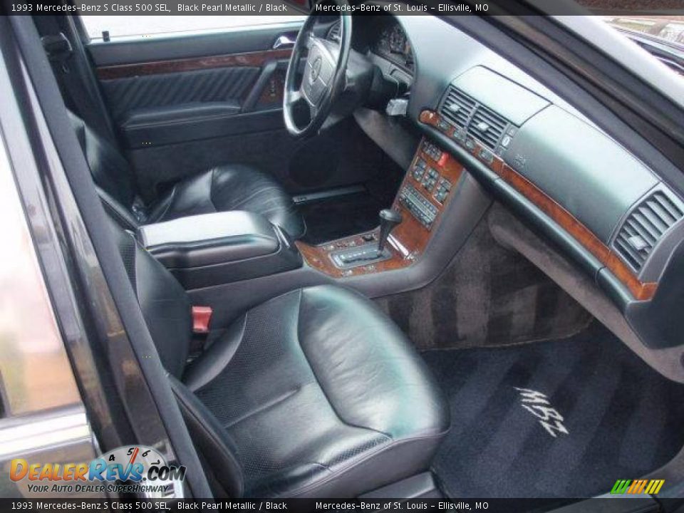 1993 Mercedes-Benz S Class 500 SEL Black Pearl Metallic / Black Photo #23