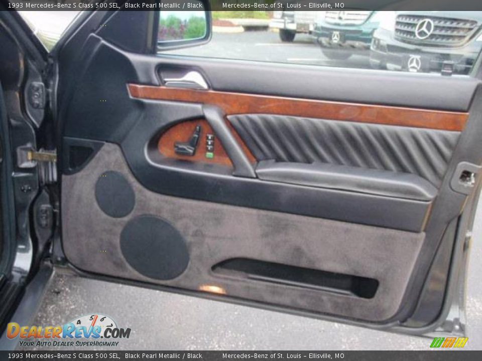 1993 Mercedes-Benz S Class 500 SEL Black Pearl Metallic / Black Photo #24