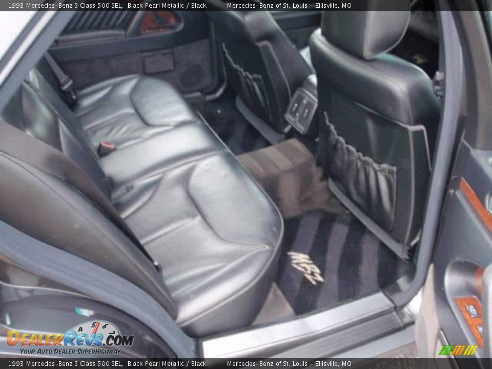 1993 Mercedes-Benz S Class 500 SEL Black Pearl Metallic / Black Photo #25