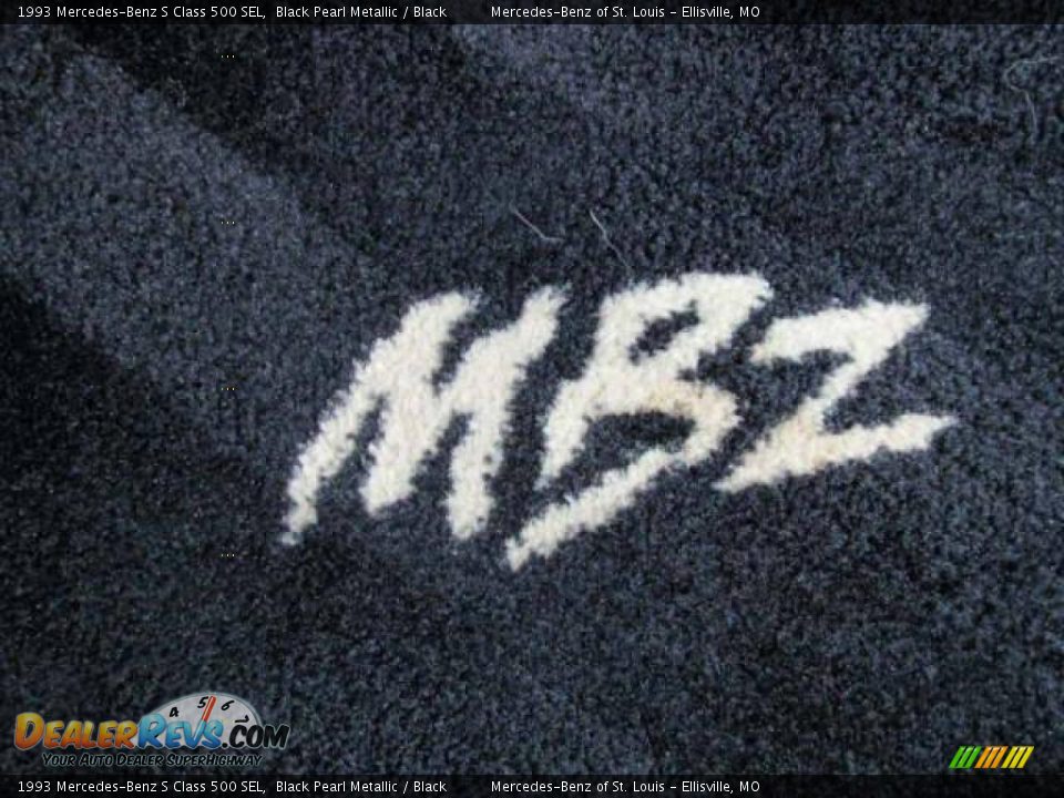 1993 Mercedes-Benz S Class 500 SEL Black Pearl Metallic / Black Photo #26