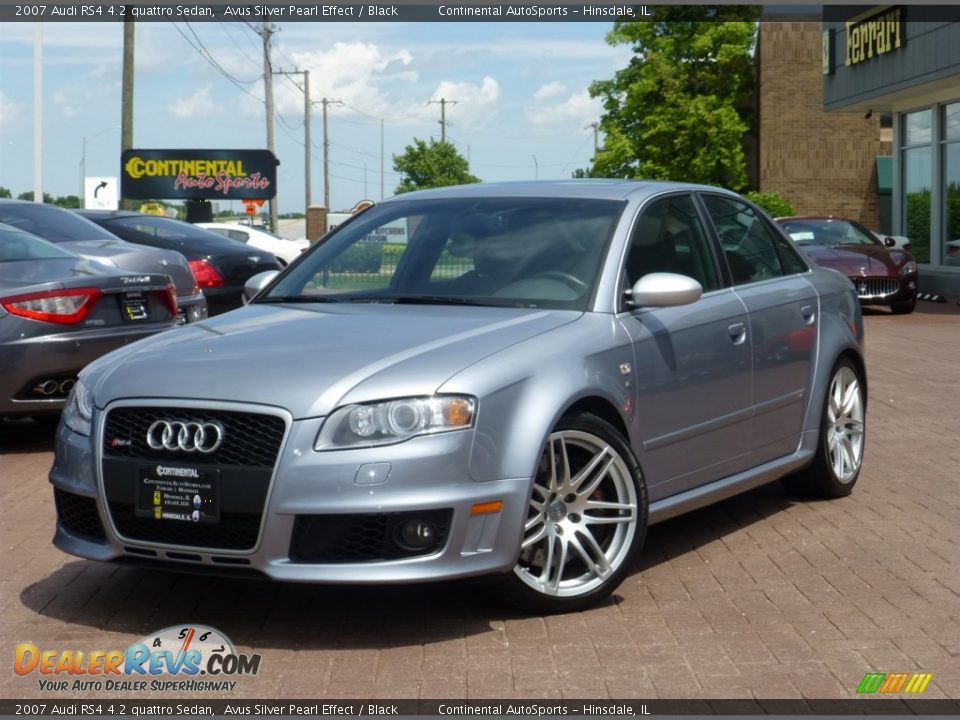 2007 Audi RS4 4.2 quattro Sedan Avus Silver Pearl Effect / Black Photo #1