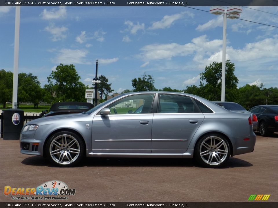 2007 Audi RS4 4.2 quattro Sedan Avus Silver Pearl Effect / Black Photo #2