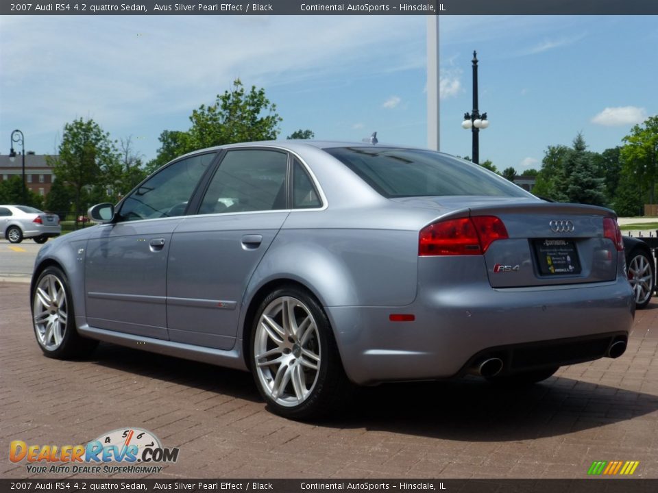 2007 Audi RS4 4.2 quattro Sedan Avus Silver Pearl Effect / Black Photo #3