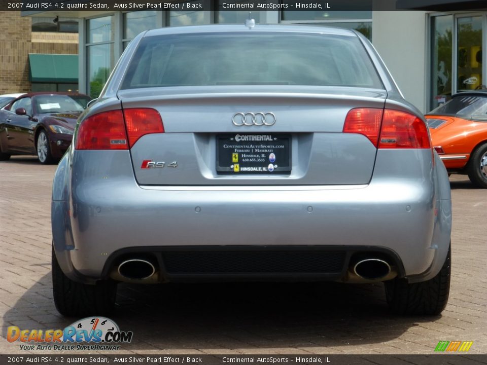 2007 Audi RS4 4.2 quattro Sedan Avus Silver Pearl Effect / Black Photo #4