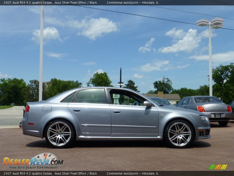 2007 Audi RS4 4.2 quattro Sedan Avus Silver Pearl Effect / Black Photo #7