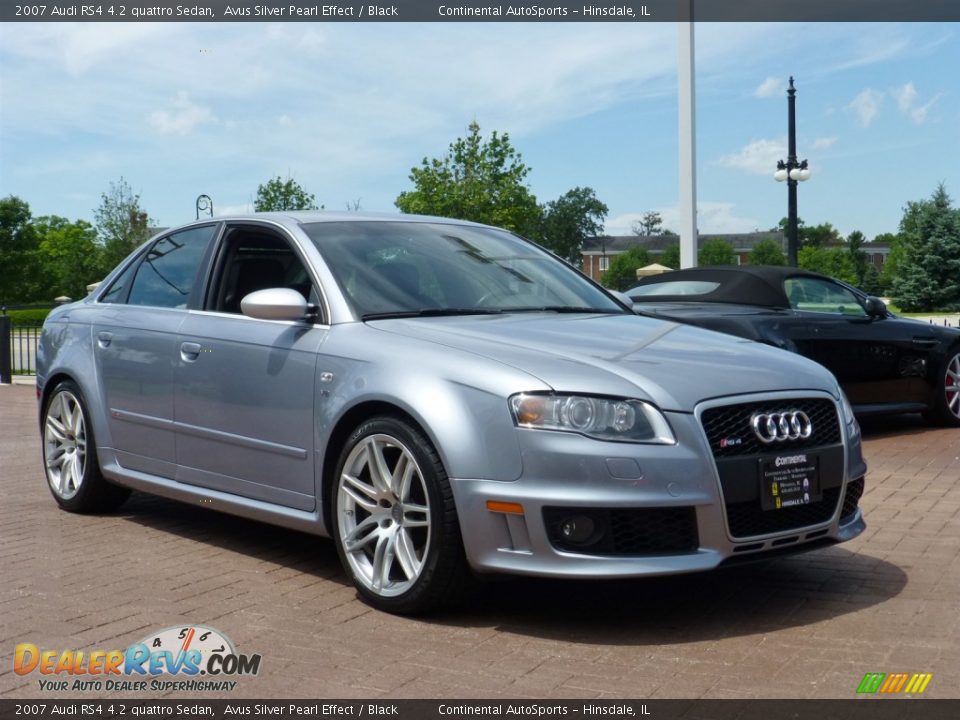 2007 Audi RS4 4.2 quattro Sedan Avus Silver Pearl Effect / Black Photo #8