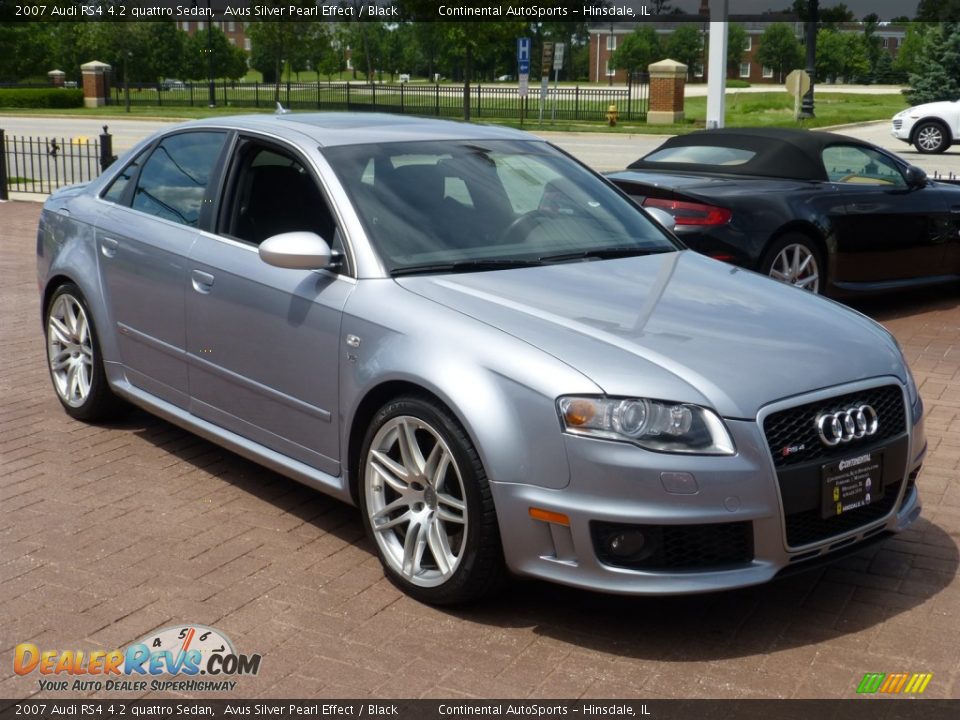 2007 Audi RS4 4.2 quattro Sedan Avus Silver Pearl Effect / Black Photo #9