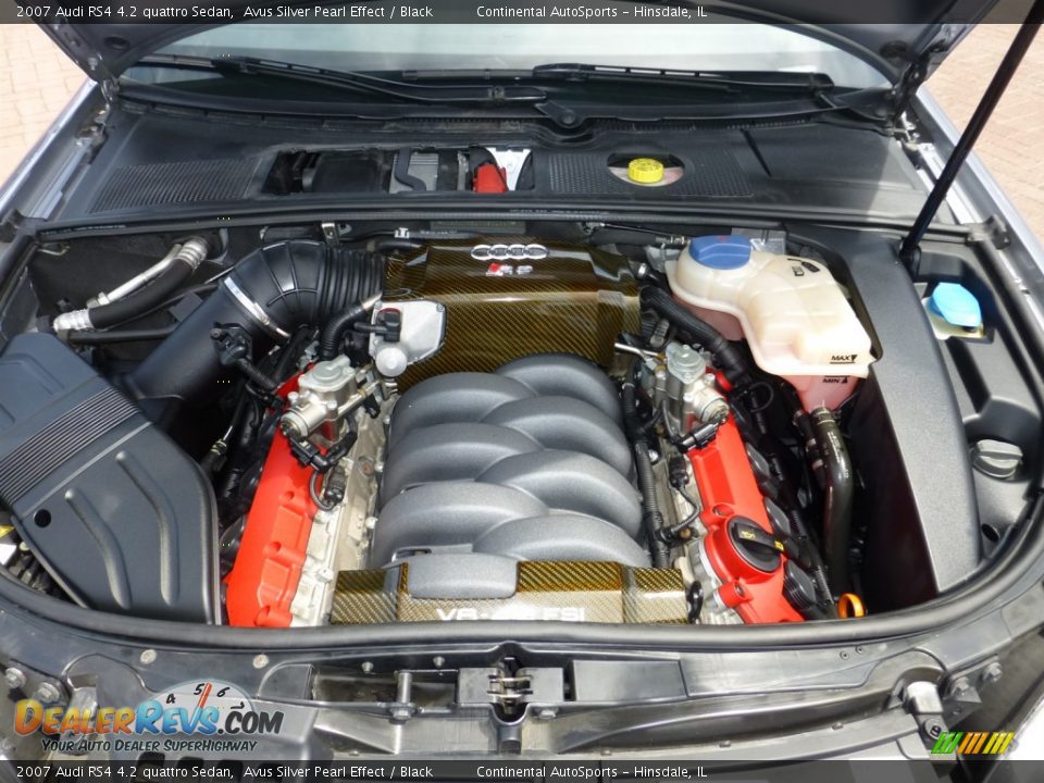 2007 Audi RS4 4.2 quattro Sedan Avus Silver Pearl Effect / Black Photo #12