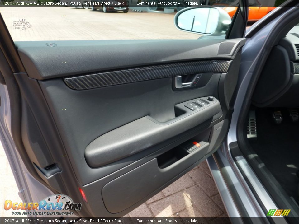 2007 Audi RS4 4.2 quattro Sedan Avus Silver Pearl Effect / Black Photo #13