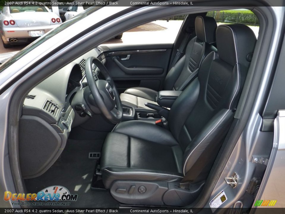 2007 Audi RS4 4.2 quattro Sedan Avus Silver Pearl Effect / Black Photo #15