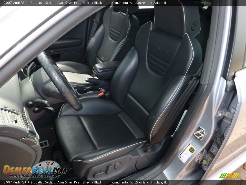 2007 Audi RS4 4.2 quattro Sedan Avus Silver Pearl Effect / Black Photo #16