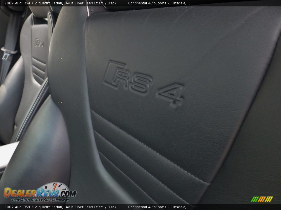 2007 Audi RS4 4.2 quattro Sedan Avus Silver Pearl Effect / Black Photo #18
