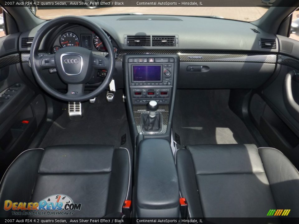 2007 Audi RS4 4.2 quattro Sedan Avus Silver Pearl Effect / Black Photo #19