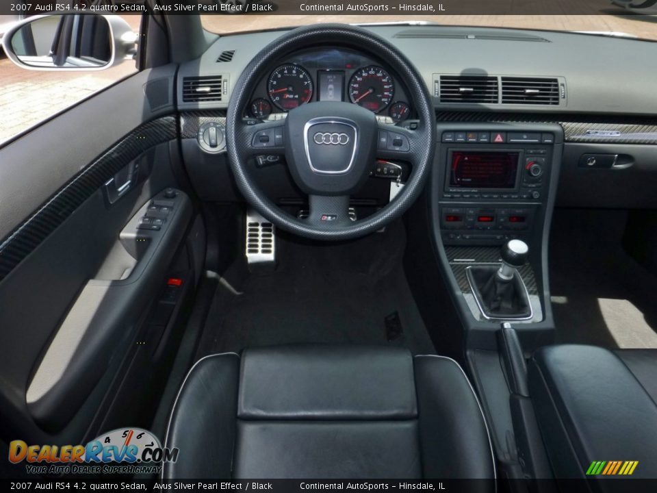2007 Audi RS4 4.2 quattro Sedan Avus Silver Pearl Effect / Black Photo #20