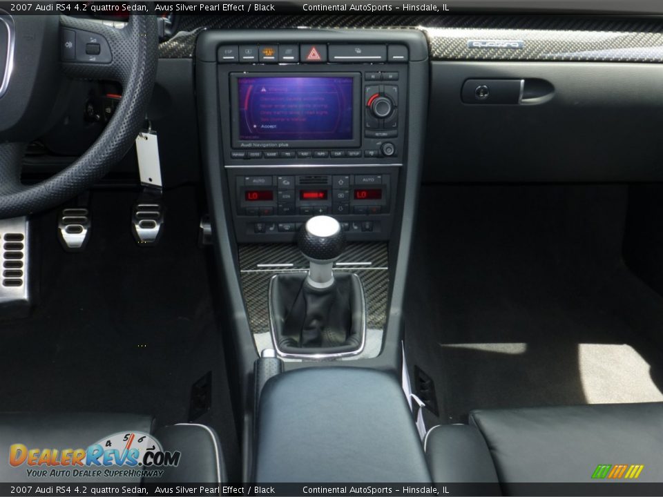 2007 Audi RS4 4.2 quattro Sedan Avus Silver Pearl Effect / Black Photo #23