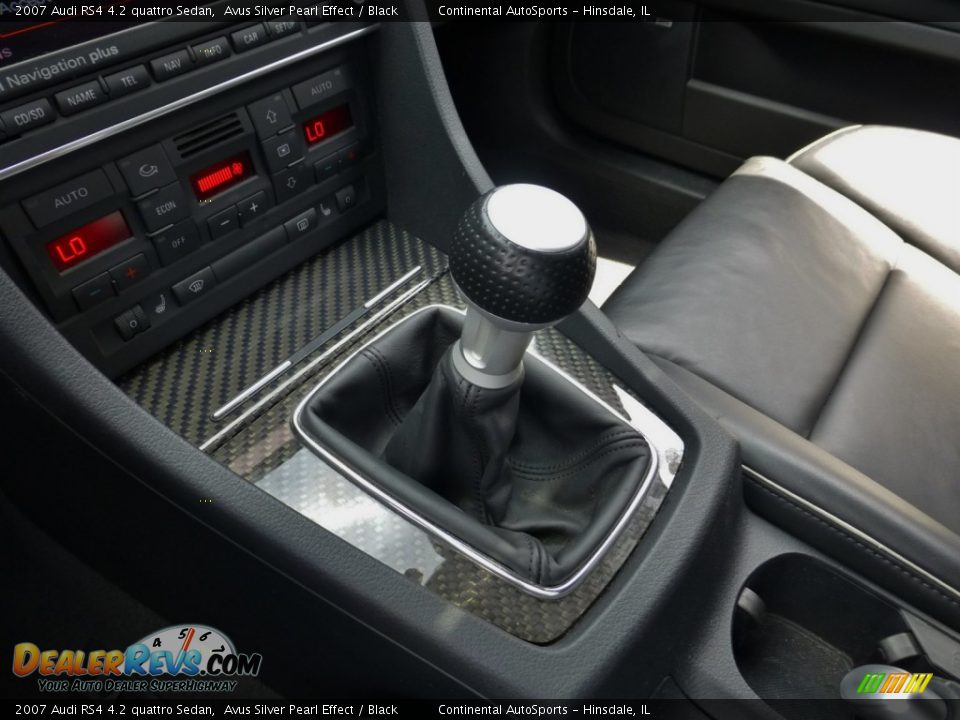 2007 Audi RS4 4.2 quattro Sedan Avus Silver Pearl Effect / Black Photo #26