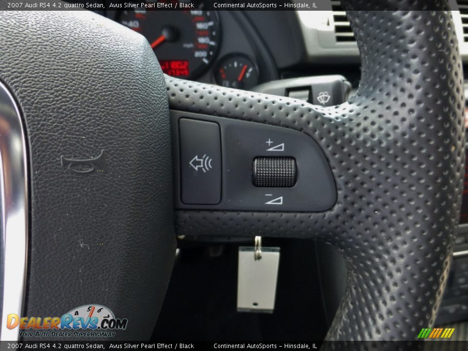 2007 Audi RS4 4.2 quattro Sedan Avus Silver Pearl Effect / Black Photo #27