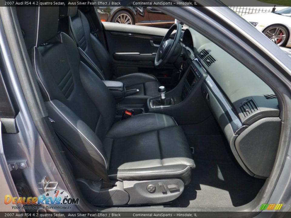 2007 Audi RS4 4.2 quattro Sedan Avus Silver Pearl Effect / Black Photo #32