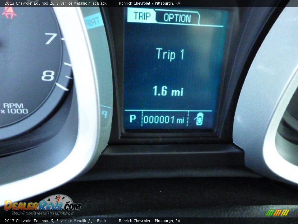 2013 Chevrolet Equinox LS Silver Ice Metallic / Jet Black Photo #20