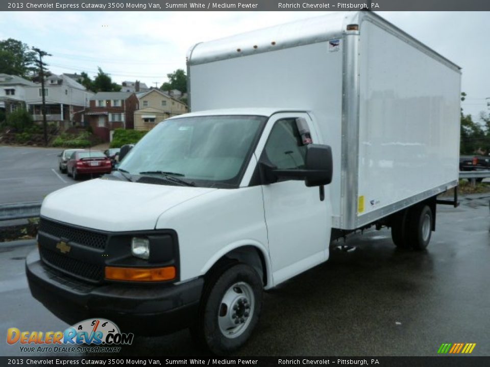 2013 Chevrolet Express Cutaway 3500 Moving Van Summit White / Medium Pewter Photo #6