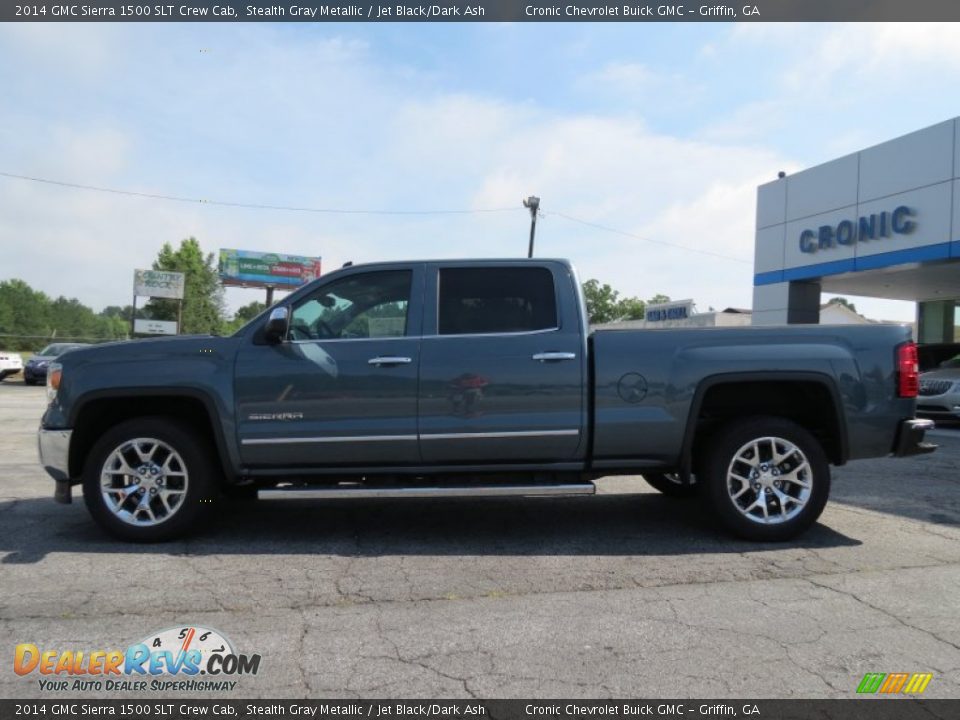 2014 GMC Sierra 1500 SLT Crew Cab Stealth Gray Metallic / Jet Black/Dark Ash Photo #4