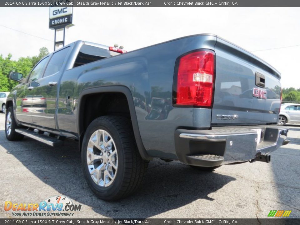 2014 GMC Sierra 1500 SLT Crew Cab Stealth Gray Metallic / Jet Black/Dark Ash Photo #5