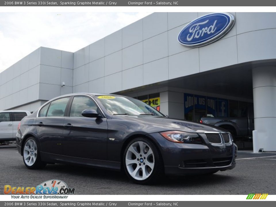 2006 BMW 3 Series 330i Sedan Sparkling Graphite Metallic / Grey Photo #1