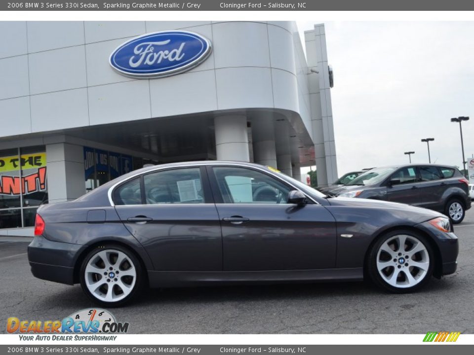 2006 BMW 3 Series 330i Sedan Sparkling Graphite Metallic / Grey Photo #2