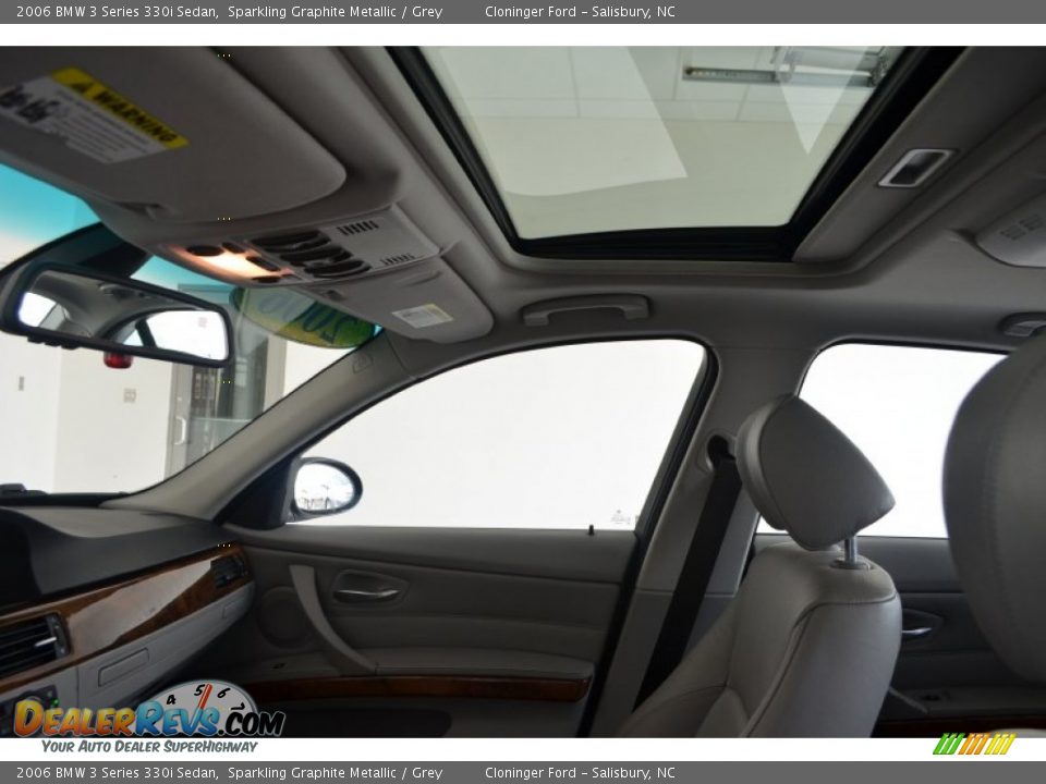 2006 BMW 3 Series 330i Sedan Sparkling Graphite Metallic / Grey Photo #18