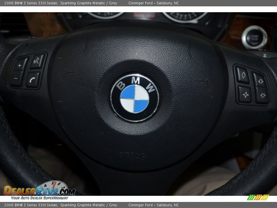 2006 BMW 3 Series 330i Sedan Sparkling Graphite Metallic / Grey Photo #23