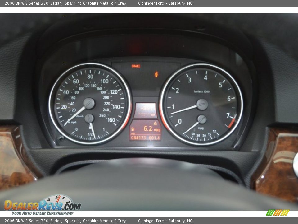 2006 BMW 3 Series 330i Sedan Sparkling Graphite Metallic / Grey Photo #24