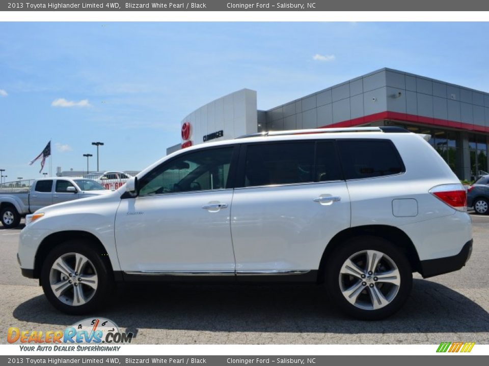 2013 Toyota Highlander Limited 4WD Blizzard White Pearl / Black Photo #2