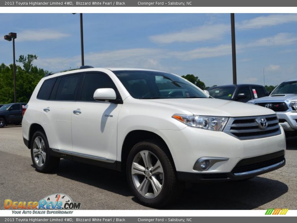 2013 Toyota Highlander Limited 4WD Blizzard White Pearl / Black Photo #3