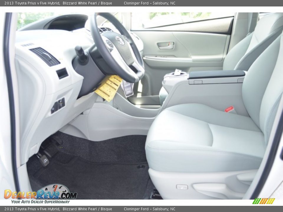 2013 Toyota Prius v Five Hybrid Blizzard White Pearl / Bisque Photo #5