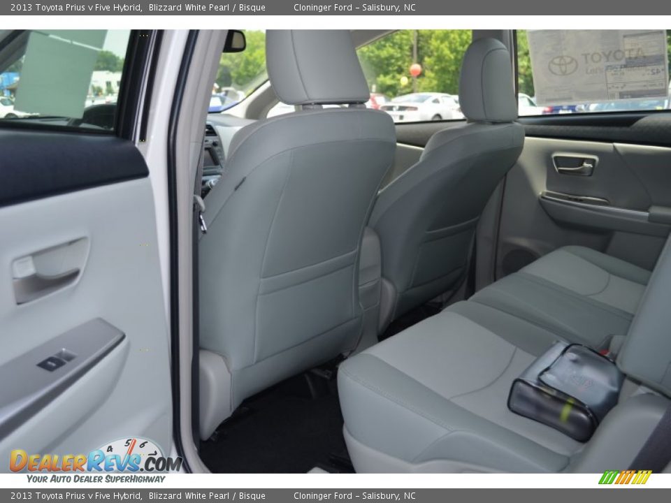 2013 Toyota Prius v Five Hybrid Blizzard White Pearl / Bisque Photo #7
