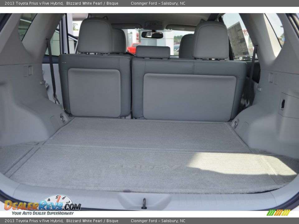 2013 Toyota Prius v Five Hybrid Blizzard White Pearl / Bisque Photo #8