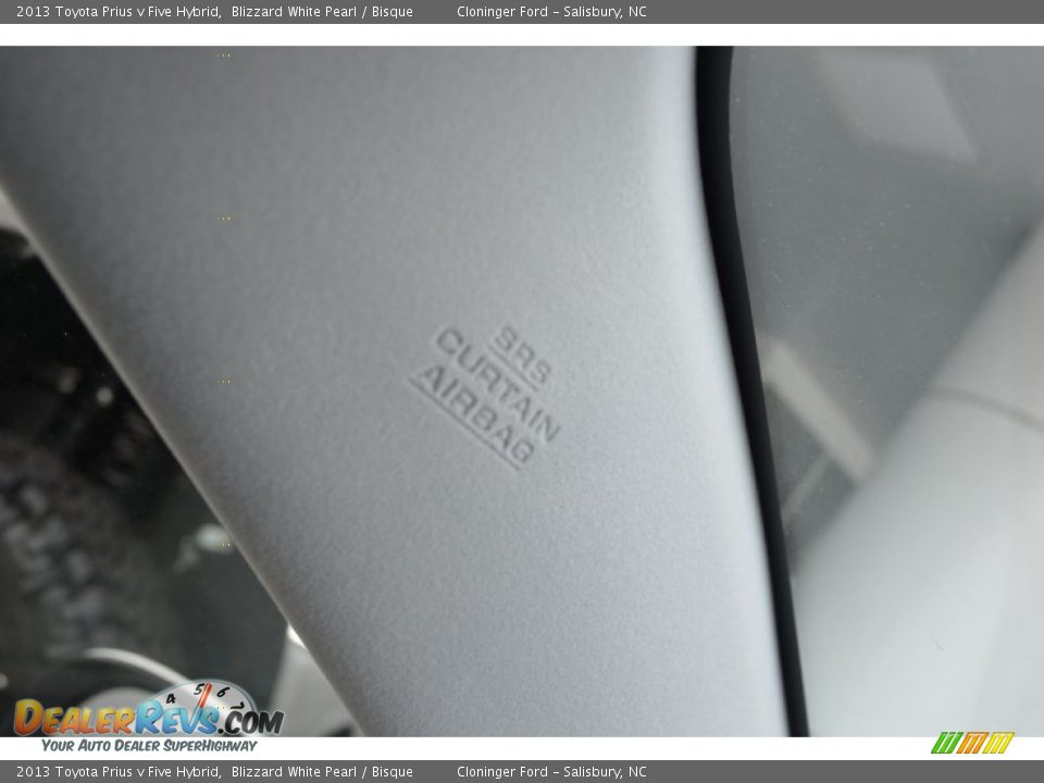 2013 Toyota Prius v Five Hybrid Blizzard White Pearl / Bisque Photo #22