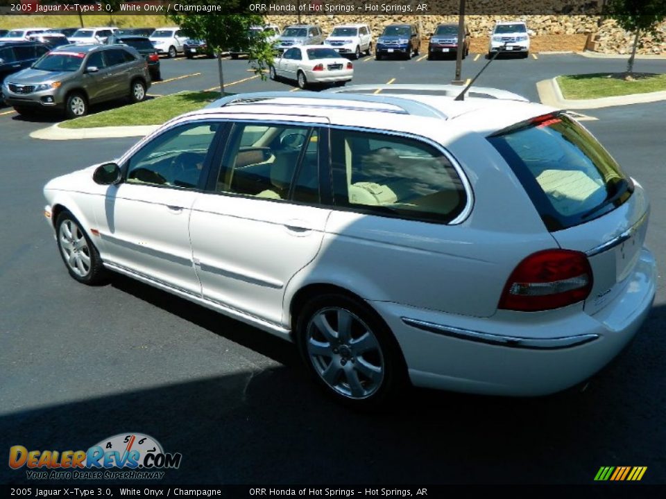 2005 Jaguar X-Type 3.0 White Onyx / Champagne Photo #5