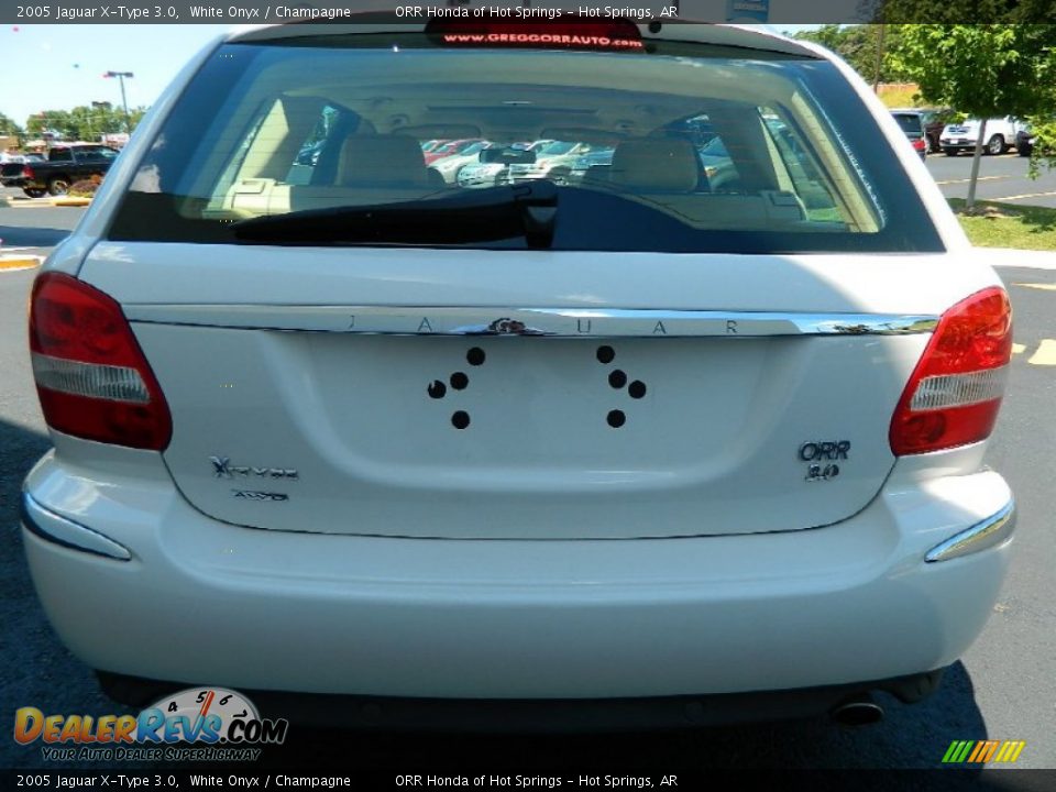 2005 Jaguar X-Type 3.0 White Onyx / Champagne Photo #7