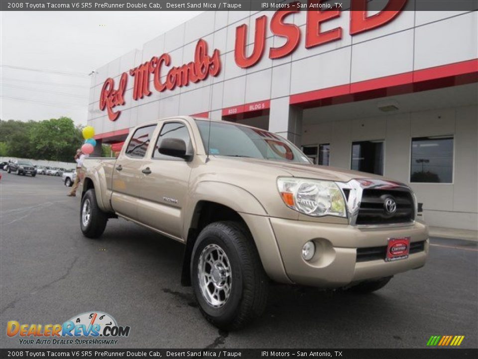2008 Toyota Tacoma V6 SR5 PreRunner Double Cab Desert Sand Mica / Taupe Photo #1