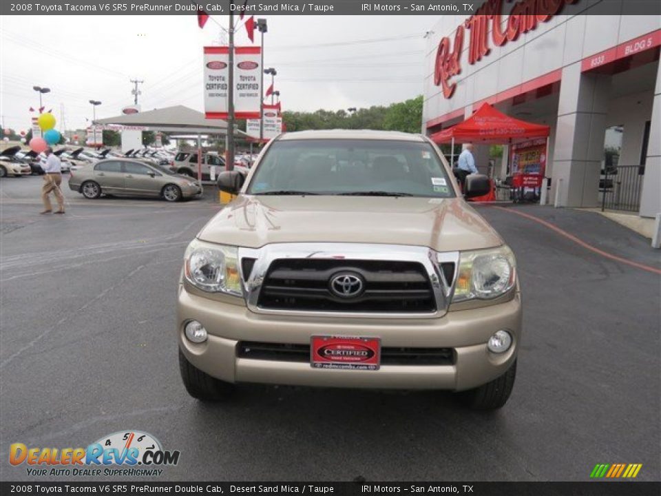 2008 Toyota Tacoma V6 SR5 PreRunner Double Cab Desert Sand Mica / Taupe Photo #2