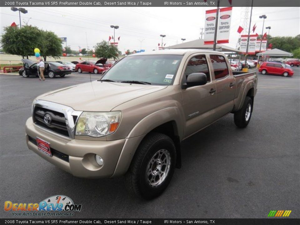 2008 Toyota Tacoma V6 SR5 PreRunner Double Cab Desert Sand Mica / Taupe Photo #3