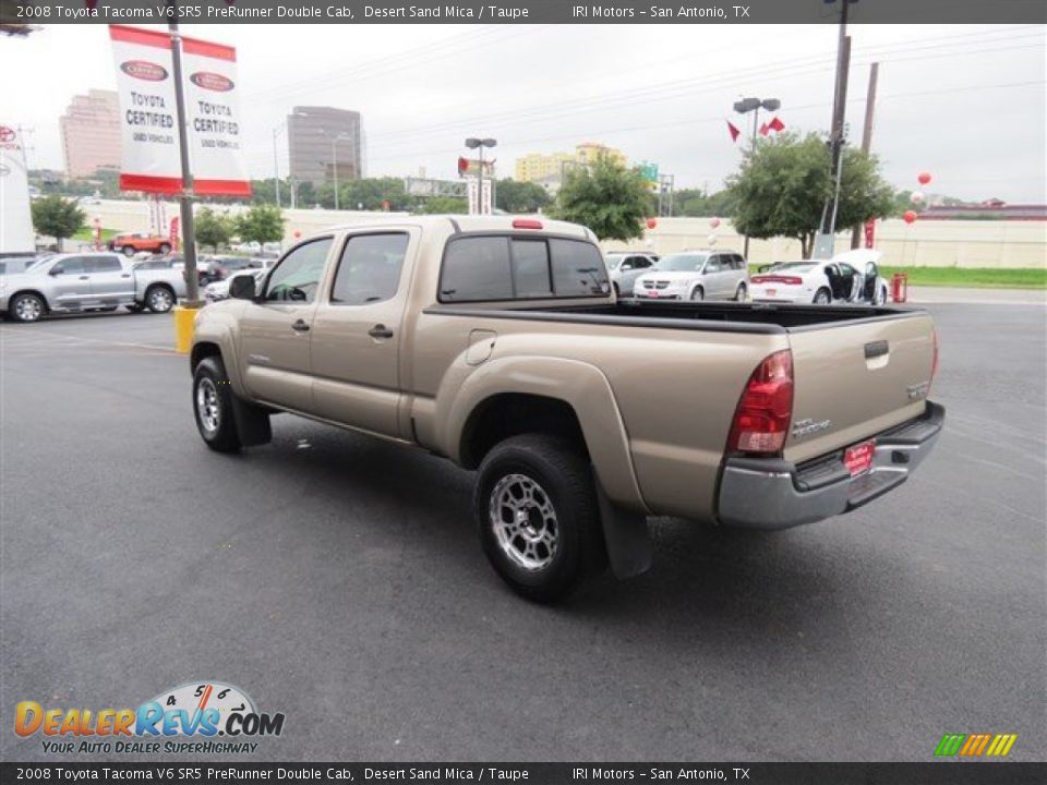 2008 Toyota Tacoma V6 SR5 PreRunner Double Cab Desert Sand Mica / Taupe Photo #5