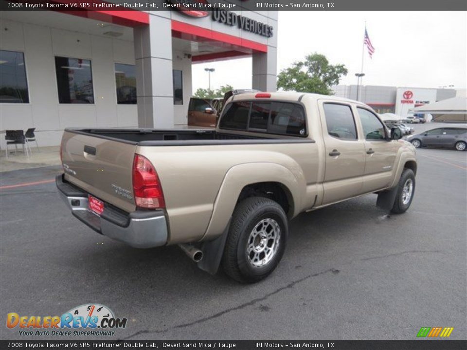 2008 Toyota Tacoma V6 SR5 PreRunner Double Cab Desert Sand Mica / Taupe Photo #7