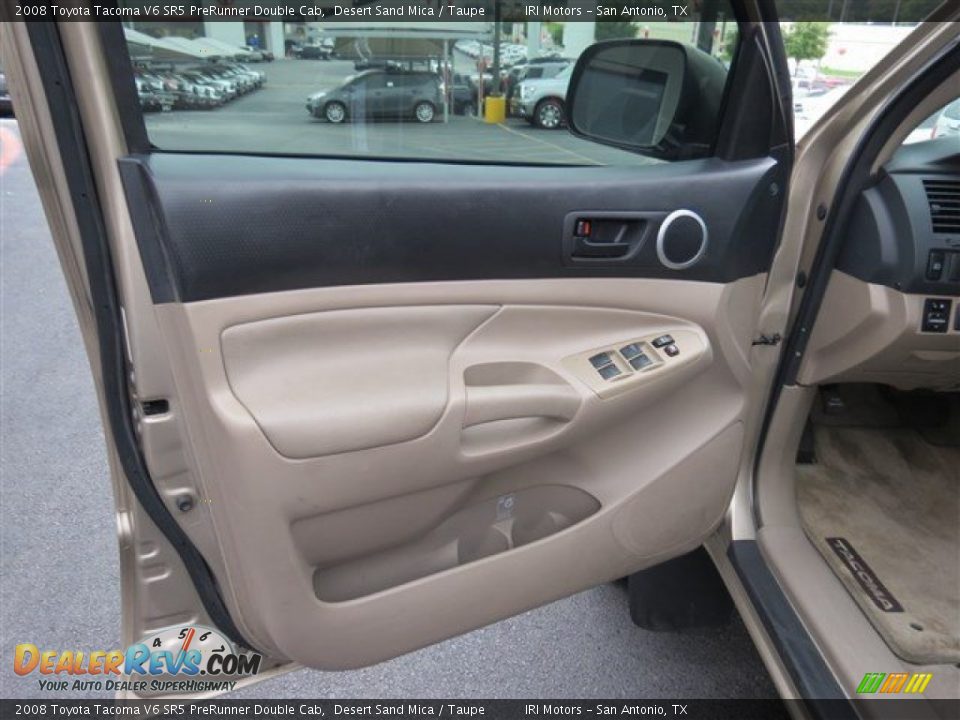 2008 Toyota Tacoma V6 SR5 PreRunner Double Cab Desert Sand Mica / Taupe Photo #10