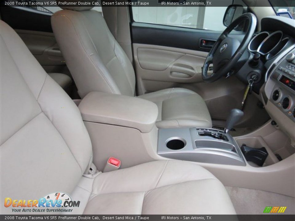 2008 Toyota Tacoma V6 SR5 PreRunner Double Cab Desert Sand Mica / Taupe Photo #13