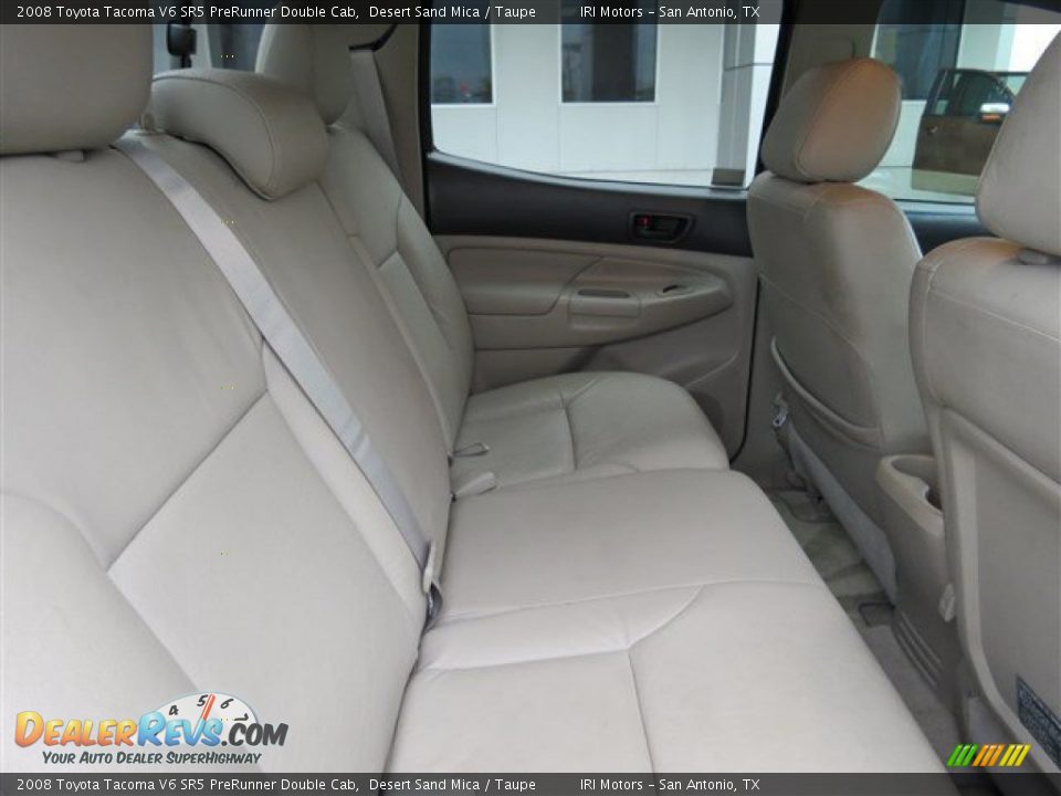 2008 Toyota Tacoma V6 SR5 PreRunner Double Cab Desert Sand Mica / Taupe Photo #14