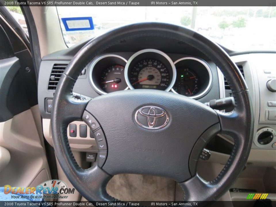 2008 Toyota Tacoma V6 SR5 PreRunner Double Cab Desert Sand Mica / Taupe Photo #17