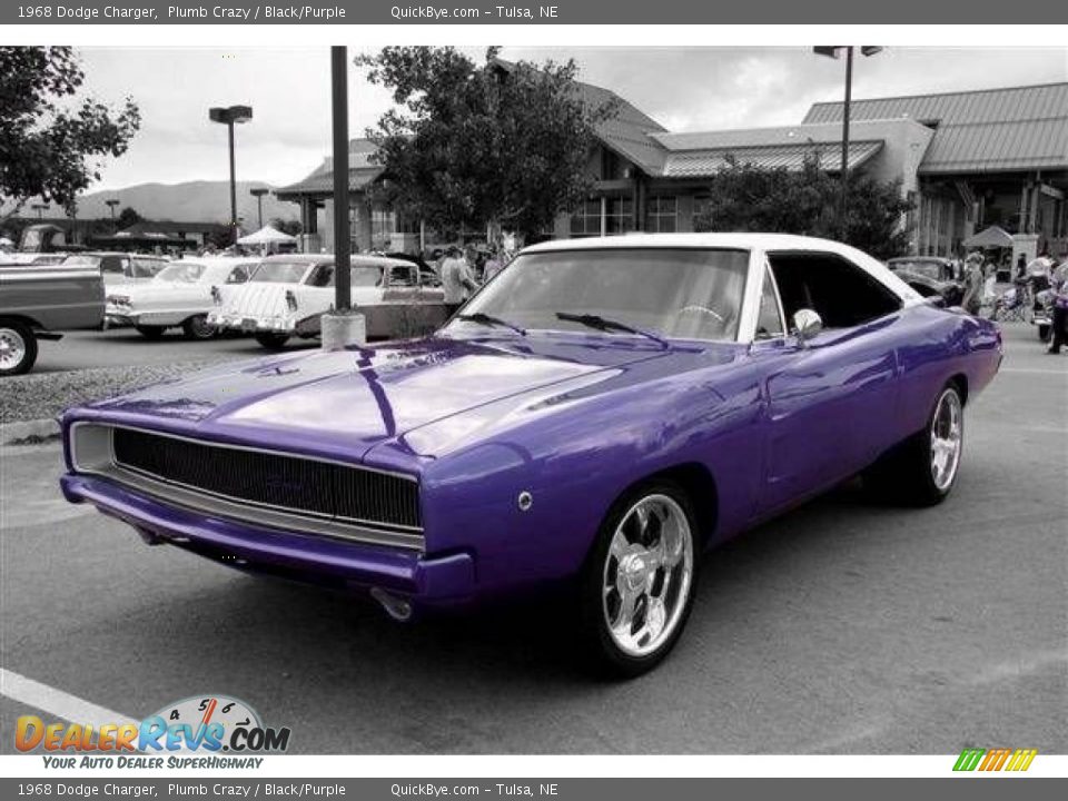 1968 Dodge Charger Plumb Crazy / Black/Purple Photo #1